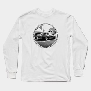 NISSAN SKYLINE GT-R R32 Black 'N White 4 Long Sleeve T-Shirt